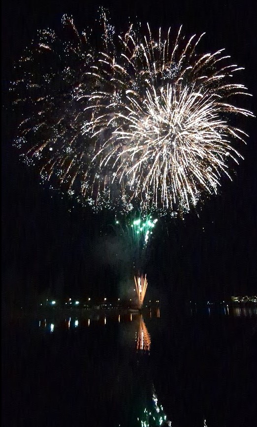 Fireworks over Lake Kawaguchiko